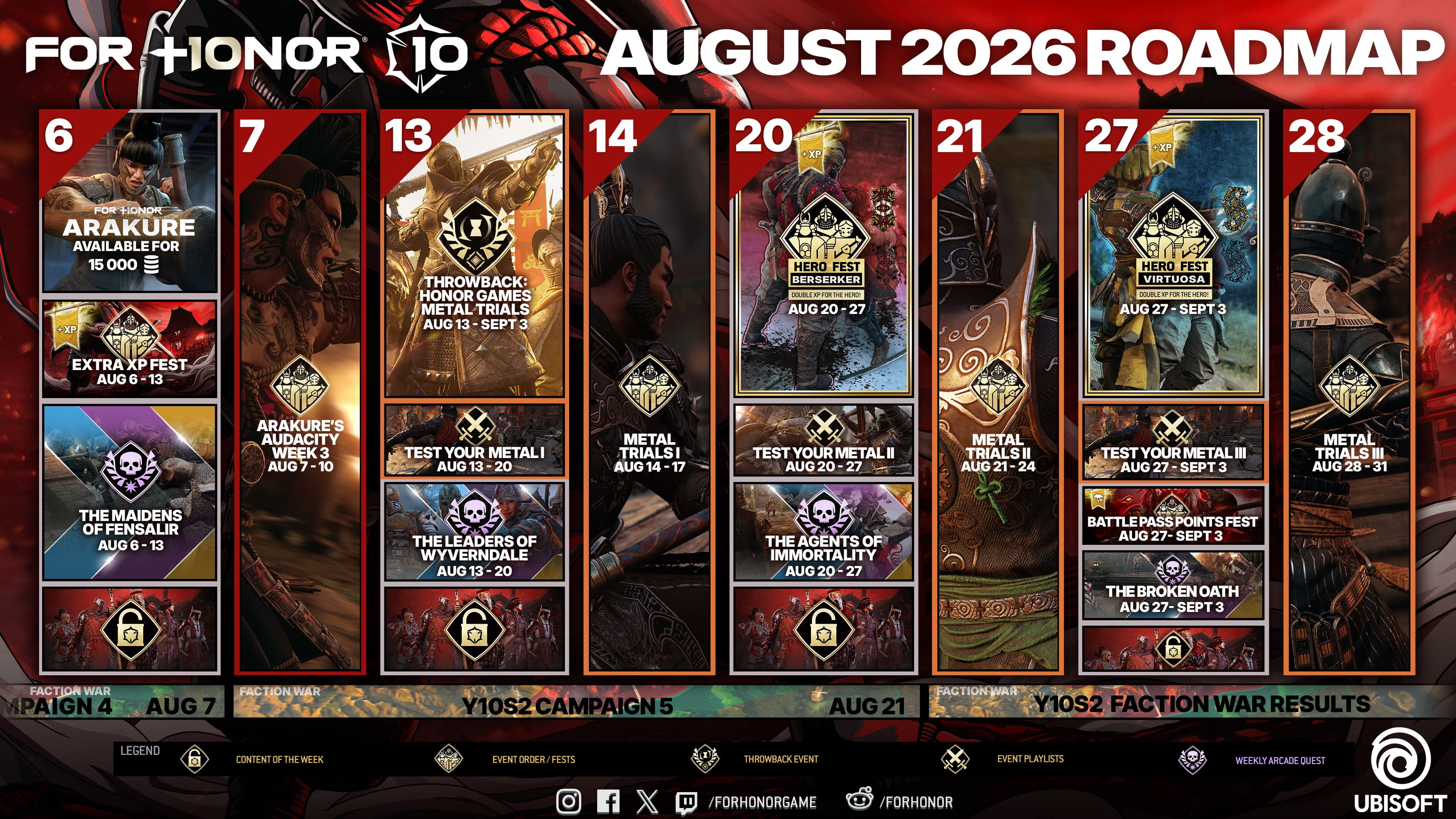 LIVE NOW - AUGUST ROADMAP image