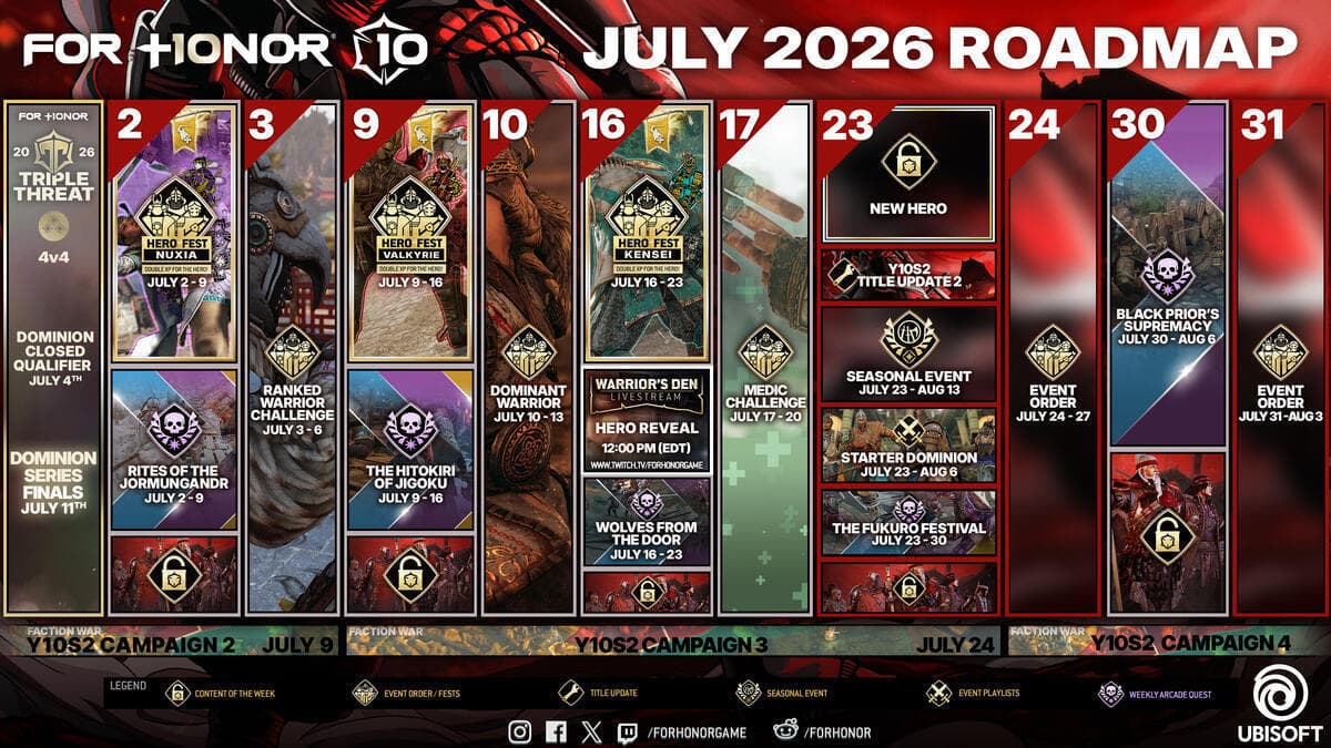 LIVE NOW - JULY ROADMAP image