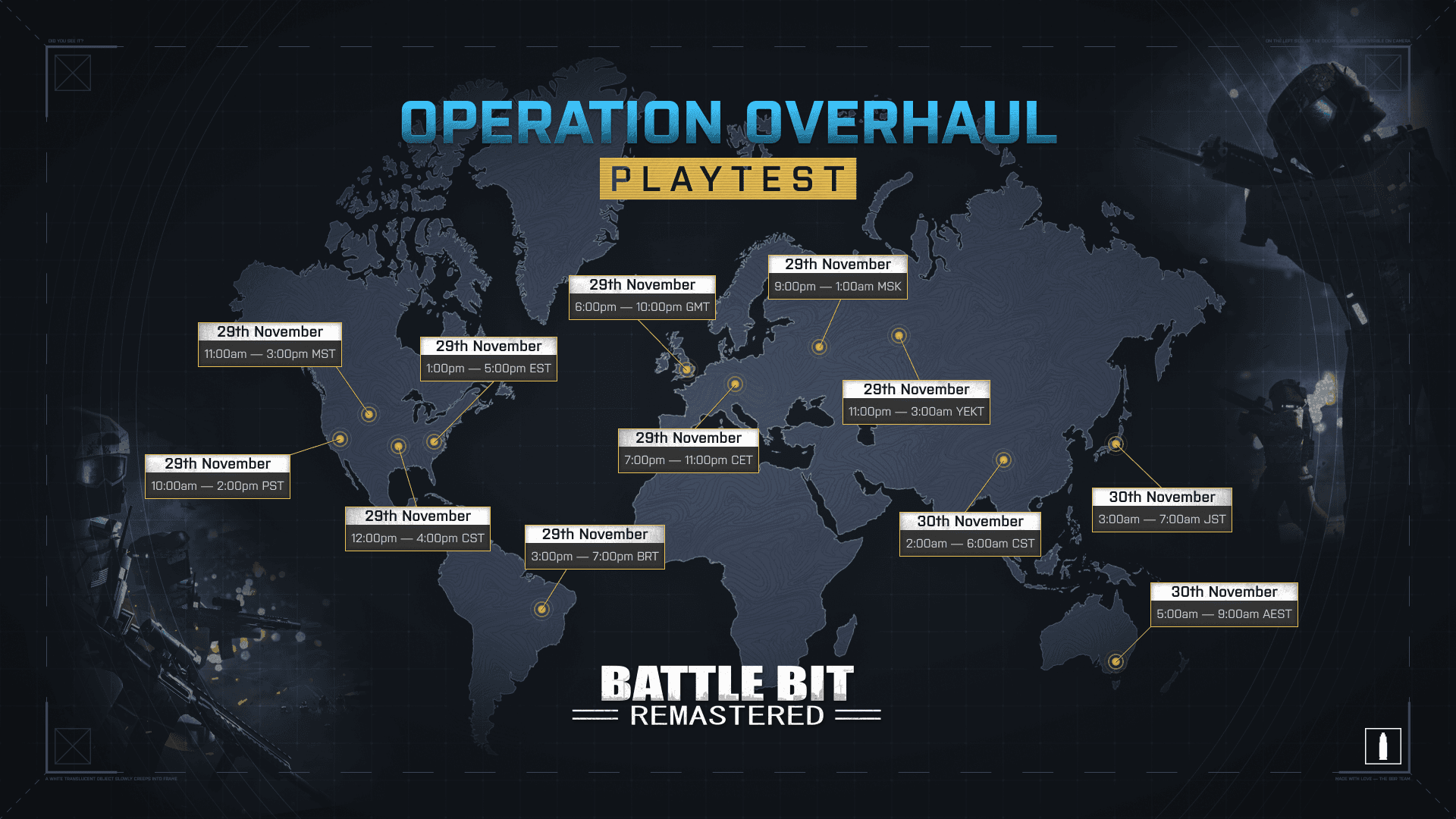 'Operation Overhaul’ Playtest on Nov 29th image