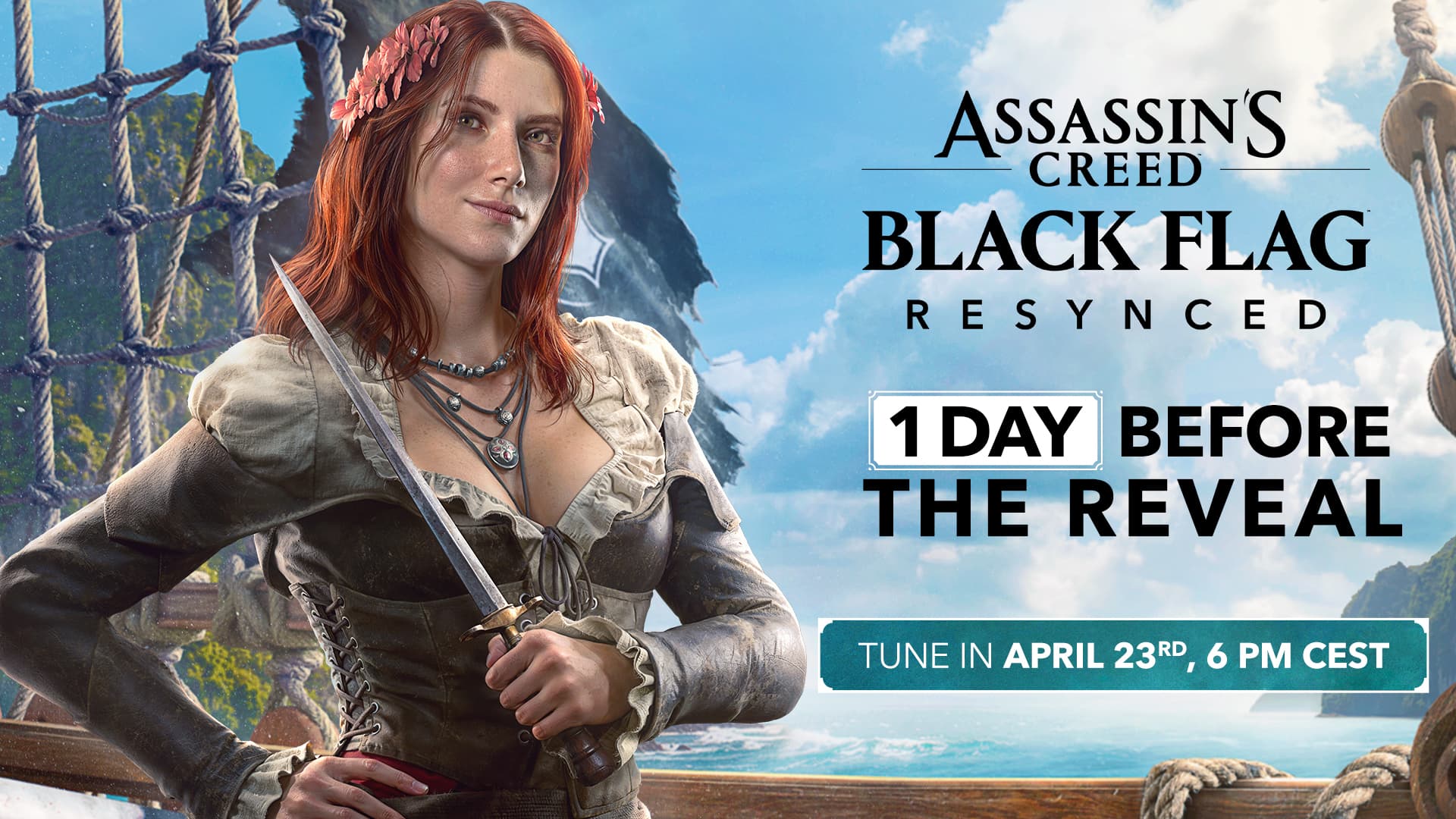 Assassin's Creed Black Flag Resynced's Worldwide Reveal Showcase TOMORROW! 🏴‍☠️ image
