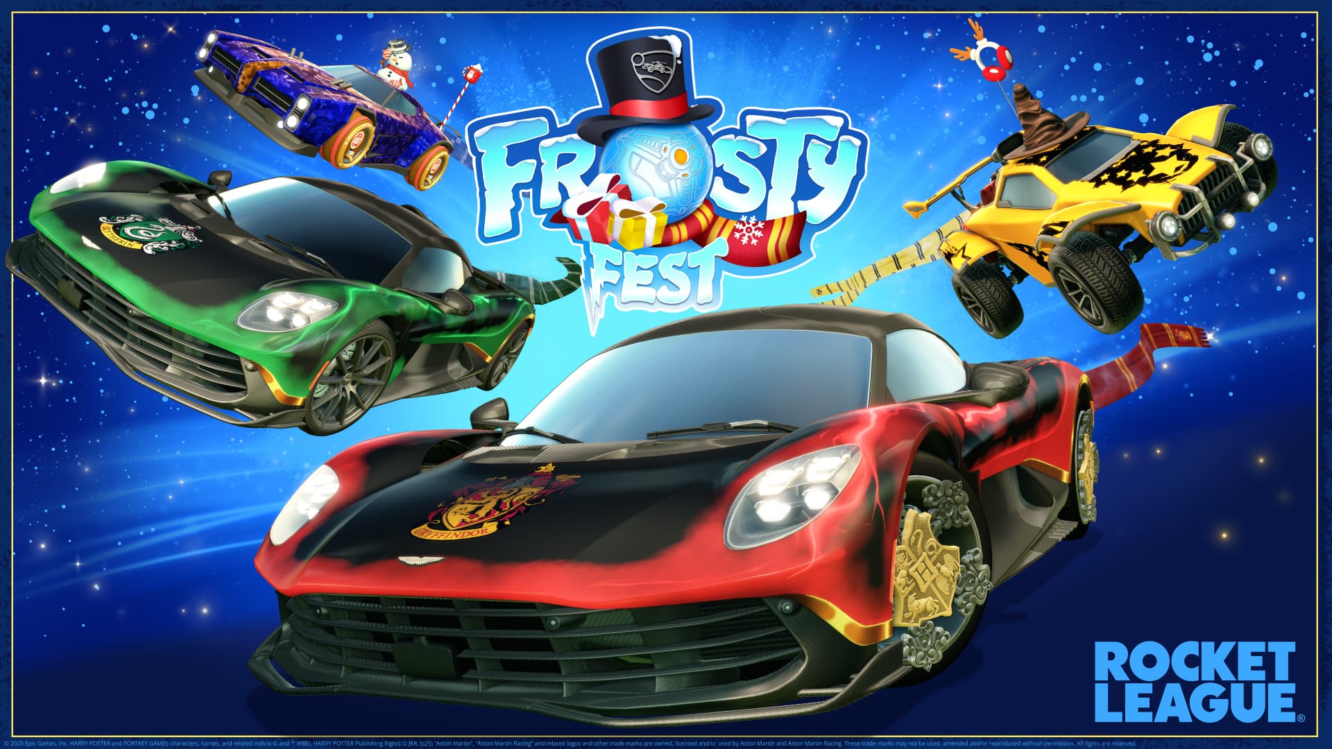Rep Your Hogwarts House in Rocket League Frosty Fest 2025! image