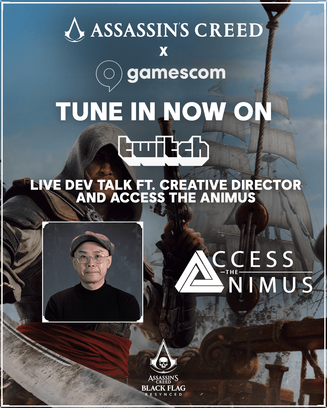 🏴☠️ WE'RE LIVE NOW on the Ubisoft Twitch Channel 🔴 image